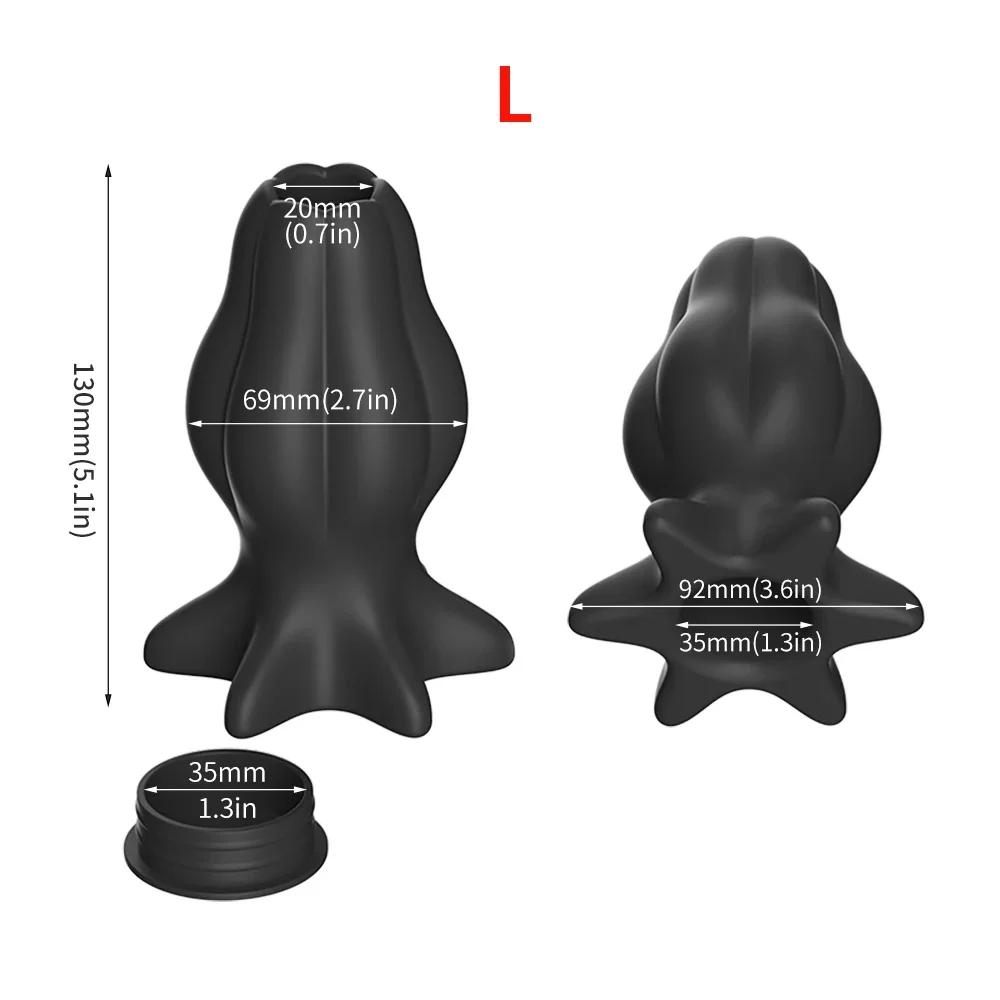 Silicone Anal Plug 3 Sizes Removable Butt Plug Stimulation Anus Masturbator G Spot Massage Dildo Sex Toys for Man Women