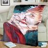 Jujutsu Kaisen Cozy Blanket Warm Flannel for Bedrooms, Sofas, Beds, Chairs, Picnics, Travel
