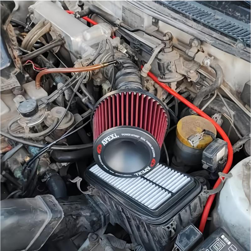 76mm Air Filter Power Intake High Performance Racing Universal JDM Dual Funnel Adapter Cold Air Intake Filter For Apexi