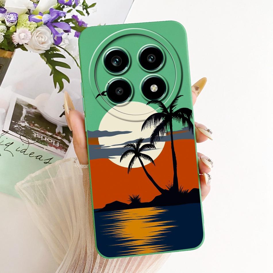 For Realme 13 Pro 13Pro+ Fashion Dusk Beach Painting Phone Case For Realme 13Pro Plus 5G Shockproof Soft Silicone Covers Bumpers