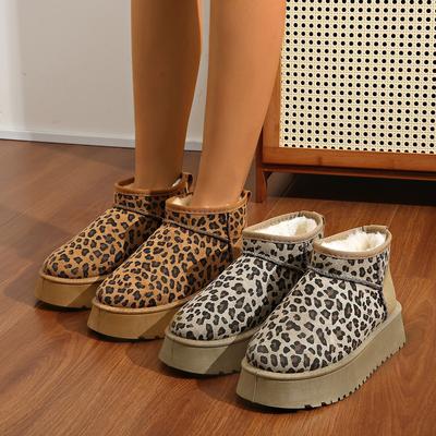 Осенью и зимой 2024 года новые нескользящие с толстой подошвой, на подкладке, утепленные и теплые носки для дома и улицы, женские зимние ботинки из искусственного меха