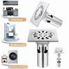 Square Sink Strainer Stainless Steel Drain Filter  Bathroom Washing Machine Accessories