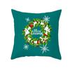 Peach Skin Christmas Print Pillow Case Cartoon Animal Home Sofa Cushion Cover Bedside Bedroom Pillow