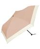 Parasol Folding Umbrella Basic Slim Parasol Dusty Pink X Light Blocking UV Cut for Both Sun and Main Rib 50cm Compact Commuting To Work or School Wpc.