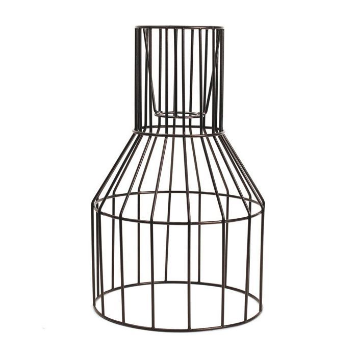 Abat-jour industriel noir 32 x 20 cm