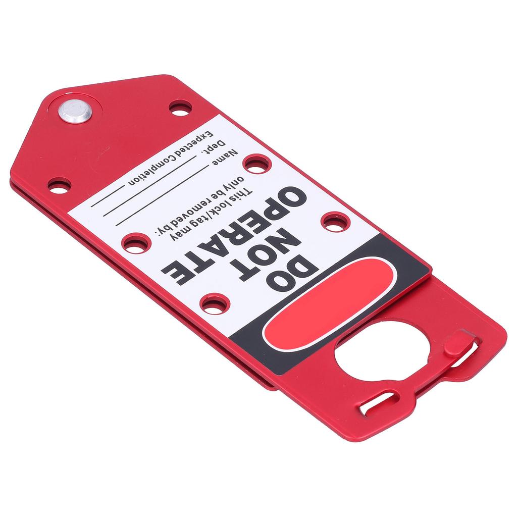Lockout Hasp Portable Point Controlled Splicing Repeatable Label Porous Lockout Tagout Hasp