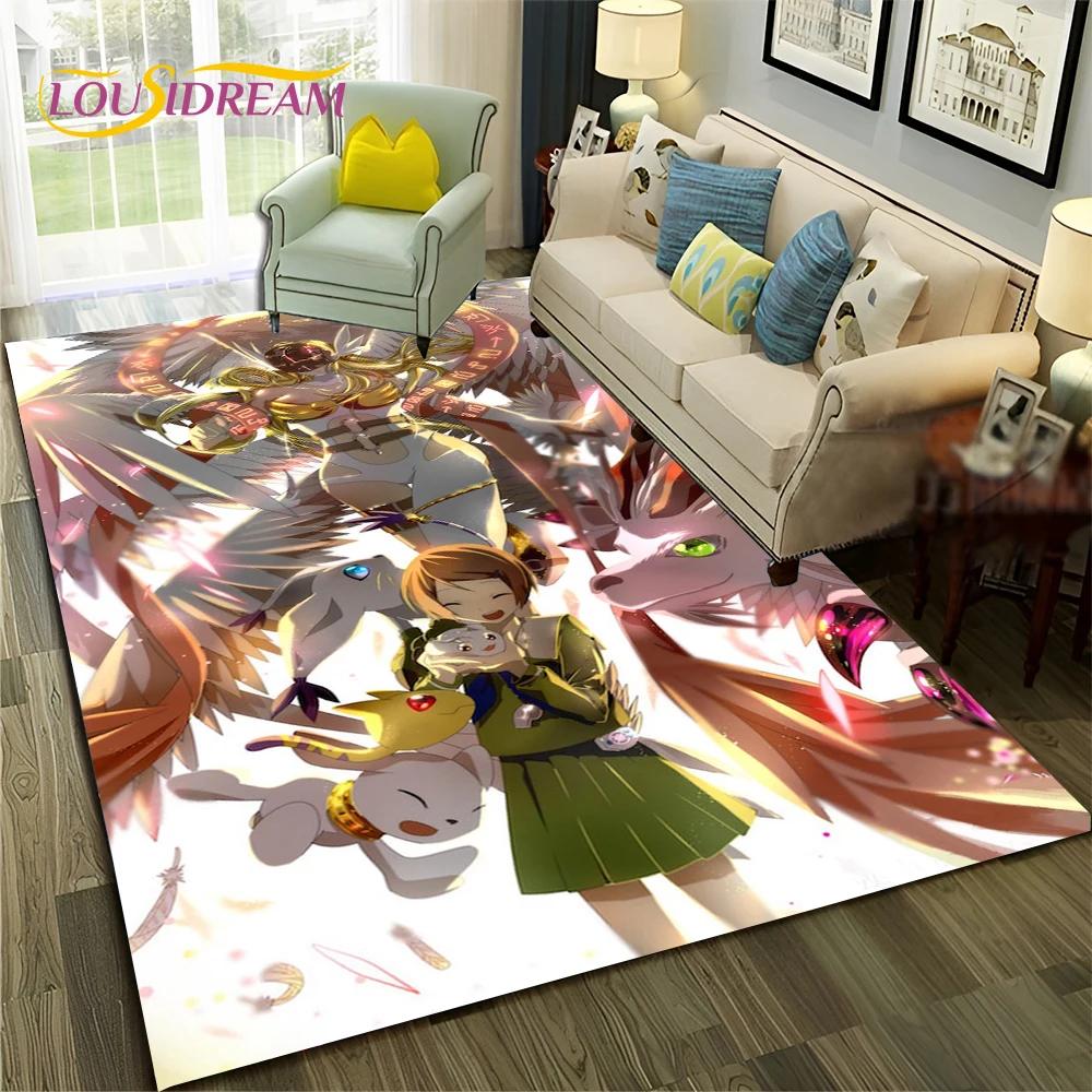 3D ковер с рисунком Digimon Adventure Monster для дома, гостиной, спальни, дивана, коврика, декор, детский коврик, нескользящий напольный коврик