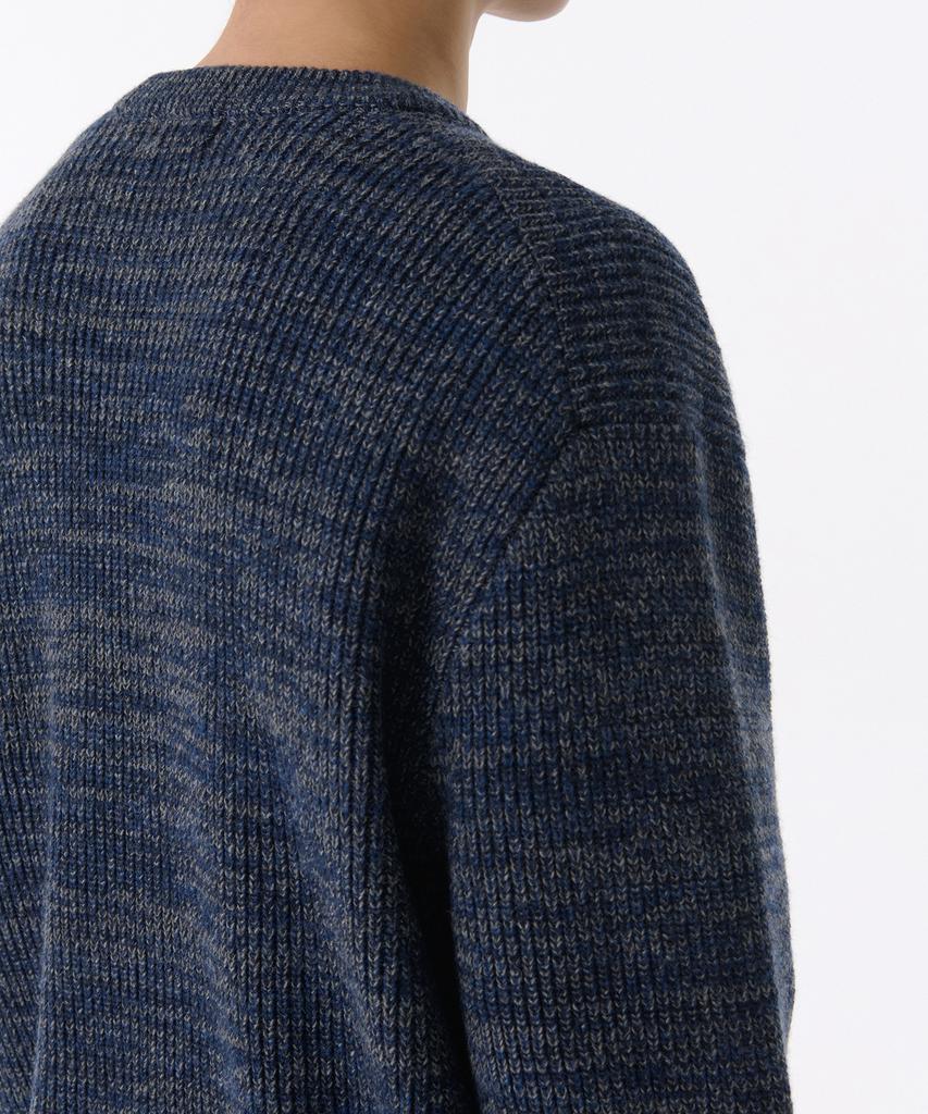 MUSINSA STANDARD Mixed Yarn Crew Neck Knit [Navy]