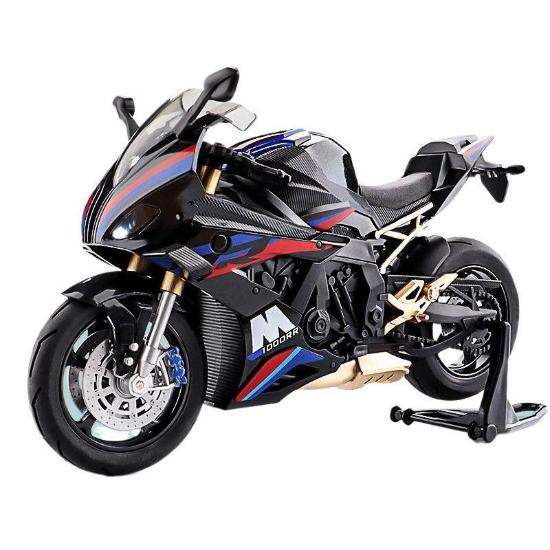 Масштаб 1/10 для модели мотоцикла BMW S1000RR, симуляция, сплав, локомотив, фигурка, украшение, игрушечная машинка, мальчик