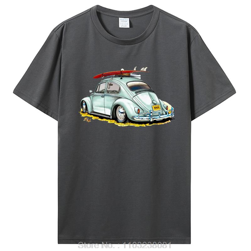 Classic Car Tops T Shirt Classic Car Pattern TShirt For Unisex Creative Graphic Clothing Oneck Custom Printed Cotton Tshirt