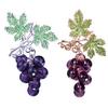 Elegant Women Faux Amethyst Grape Fruit Brooch Pin Cardigan Scarf Clip Jewelry