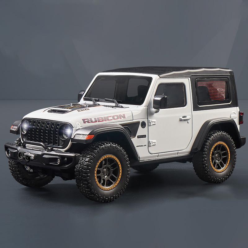 1:18 Рубикон Мипон УАЗ Хантер Модель Машинки Игрушка Сплав Литье под Давлением Открывающиеся Двери Внедорожник Звук Свет Модели Транспортных Средств для Детей Подарки