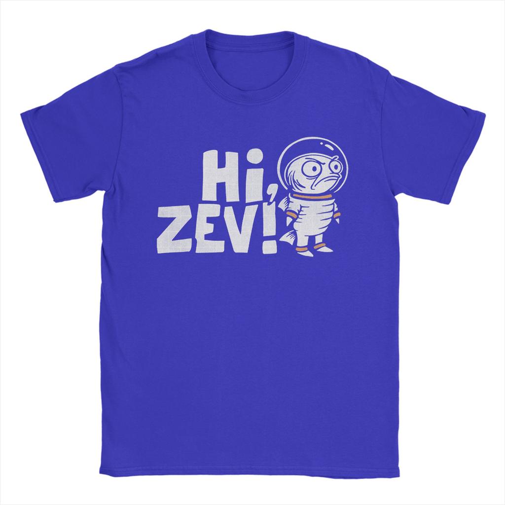 Новинка Dungeon Crawler Carl Hi Zev Футболка Мужская с Круглым Вырезом Чистый Хлопок Футболка С Коротким Рукавом Идея для Подарка Одежда