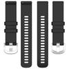 20mm Glossy Watch Band for Garmin Forerunner 570 42mm/Forerunner 245/Approach S50 Adjustable Silicone Strap