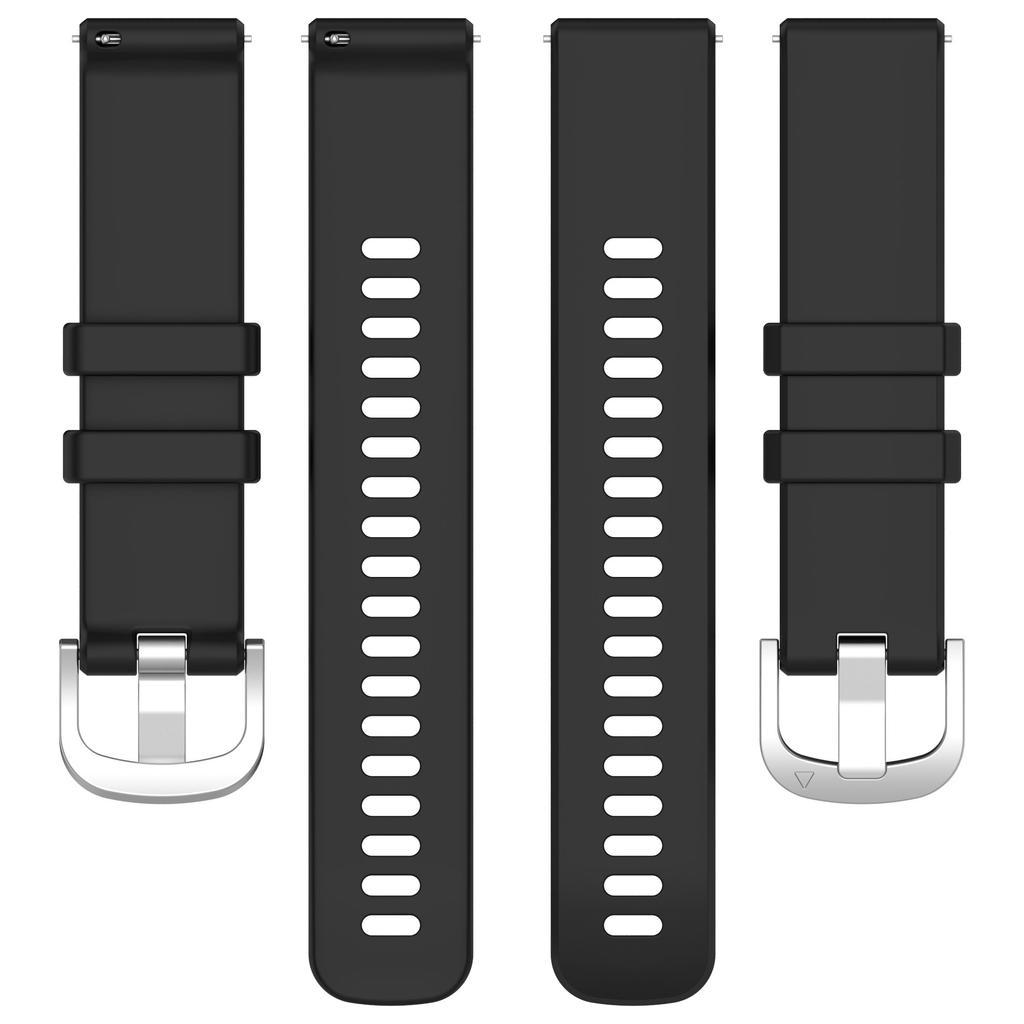 20mm Glossy Watch Band for Garmin Forerunner 570 42mm/Forerunner 245/Approach S50 Adjustable Silicone Strap