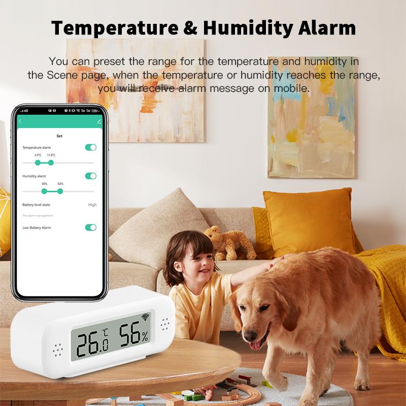 Tuya Zigbee 3.0 Temperature Humidity Sensor APP Remote Control Thermometer Hygrometer Work With SmartLife Alexa Zigbee2Mqtt ZHA