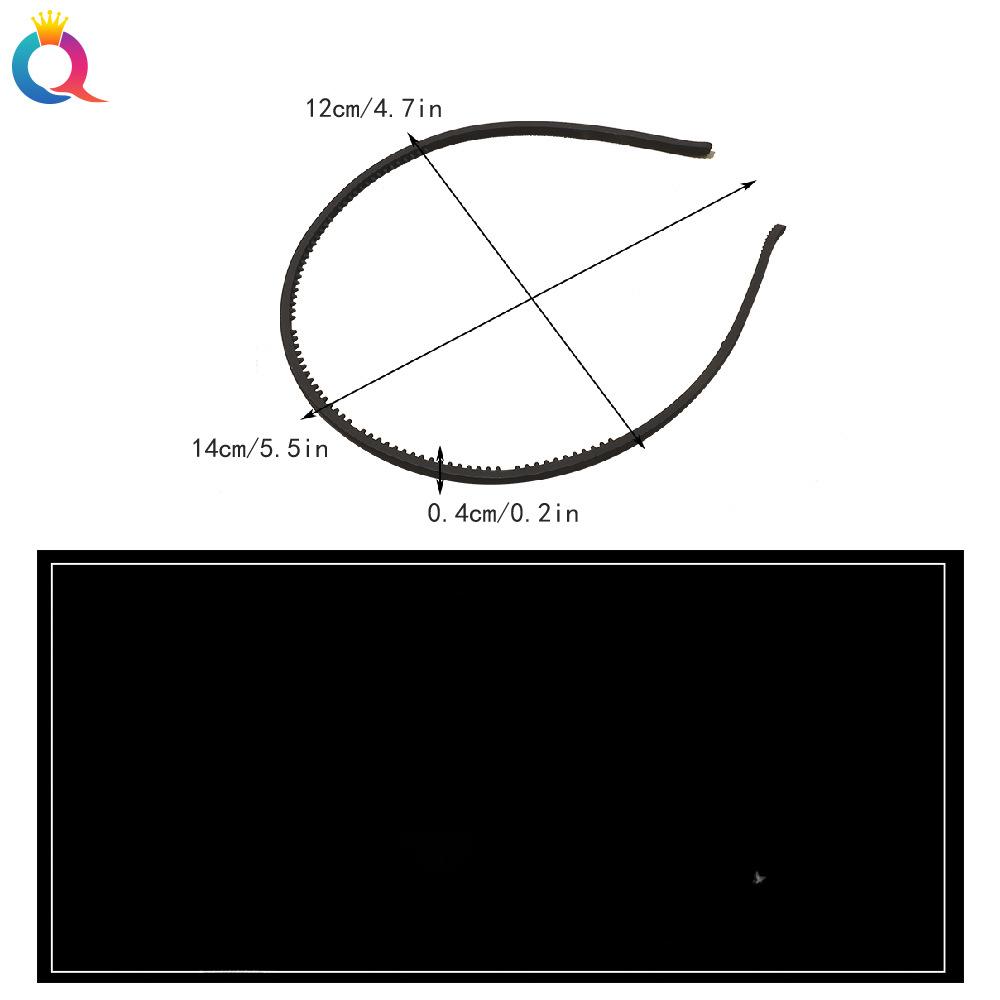 Нескользящая зубчатая повязка на голову с нажимом на волосы, челка, сломанная повязка на голову, простая черная коричневая повязка на голову для женщин