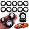 Robot DIY RC Car Accessories Spare Parts Wheel Hubs Upgrade Wheels Rubber Tires