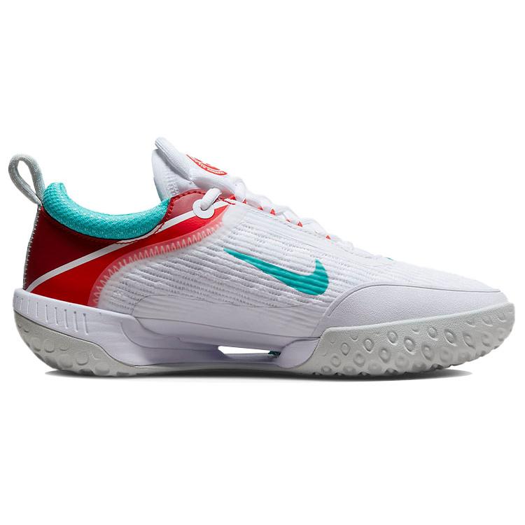 Nike Кроссовки Court Zoom Nxt Hc Белый Светло-серебристый Огненно-красный Вымытый бирюзовый Женские DH0222-136