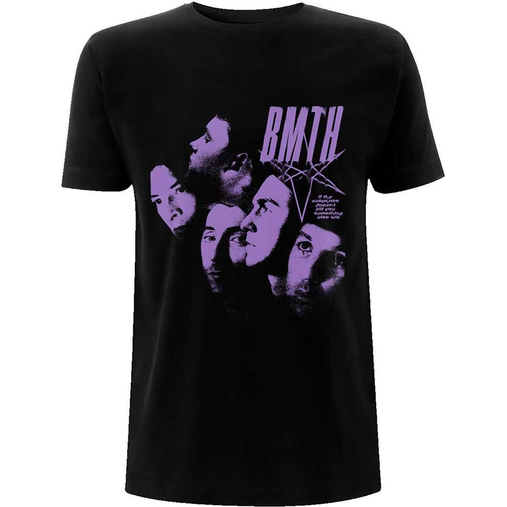 Men's Bring Me The Horizon Photo Montage Slim Fit T-shirt Medium Black