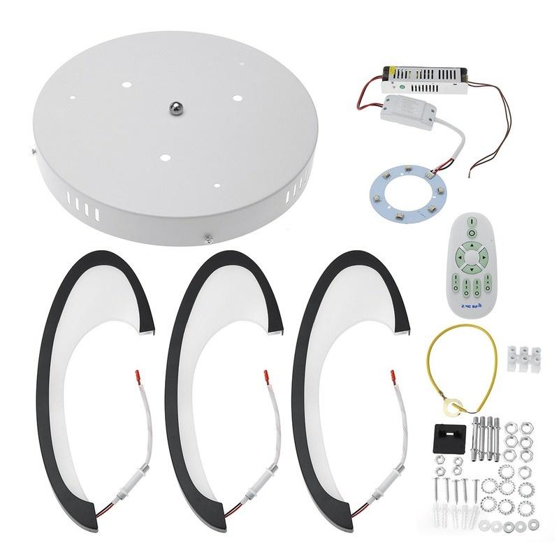 3/6 головки современный акриловый потолочный светильник светодиодные люстры лампа для гостиной спальни домашнее освещение прохладный/теплый белый с регулируемой яркостью