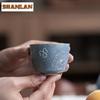 2pc/lot Hand-painted Butterfly Teacup Antique Tea Bowl Tea Pair Tea-tasting Personal Cup Jianzhan Master Cups Tea Ceremony 80ml