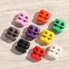 4mm Multi-colors Sportswear Accessories Apparel Shoelace Buckle Bean Toggle Clip Stopper Cord Lock