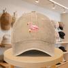 Mens Baseball Cap with Flamingo Beer Graphic Fashionable Casual Adjustable Hat for SpringAutumn Outings Travel Beach Vaca
