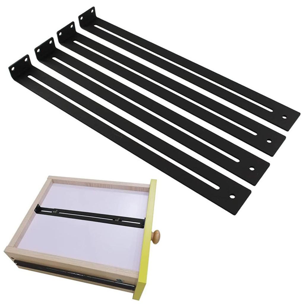 4 шт. Наборы для ремонта ящиков, аксессуары для ремонта мебели, кронштейн для среднего крепления ящика, фурнитура для укрепления и ремонта поломки