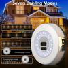 Retractable Solar String Lights for Outdoor Camping, Canopy Ambiance, Long Battery Life, Includes Measuring Tape