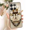 For Motorola Moto G15 Case XT2521-3 Cover Retro Letters Crown Soft Silicone Matte Bumper For Moto G15 Power G75 MotoG75 5G Shell