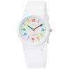 Q&Q Часы Аналоговые Водонепроницаемый Ремешок Из Уретана VS20-001 Белый Многоцветный