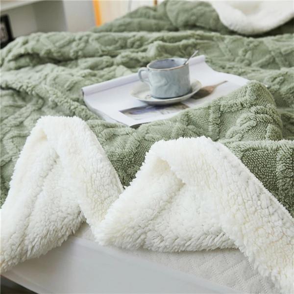 Single/Queen/Super King Thicker Fleece Throw Blanket for Bed or Sofa , Soft Plush Blanket