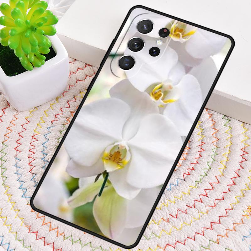 Цветы Орхидеи Цветной Силиконовый Чехол Для Телефона Для Samsung Galaxy note 10 pro S26 S25 S24 S23 S22 S21 Plus S25Ultra Capa Чехол