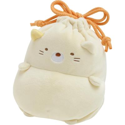 Сумка-мешок с завязками Sumikkogurashi Pom Poko Kyom Плюшевая Кошка CA44904 San-X