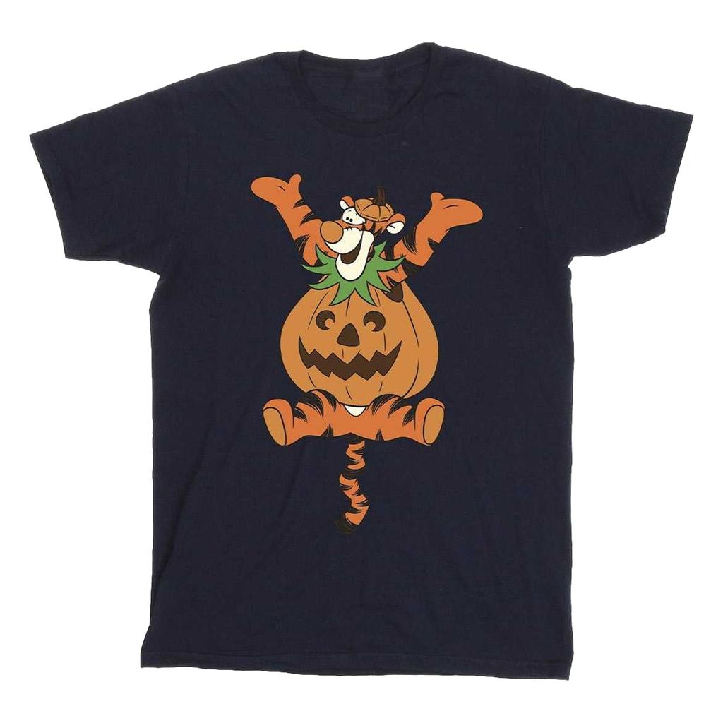 Winnie the Pooh Girls Tigger Pumpkin Cotton T-Shirt