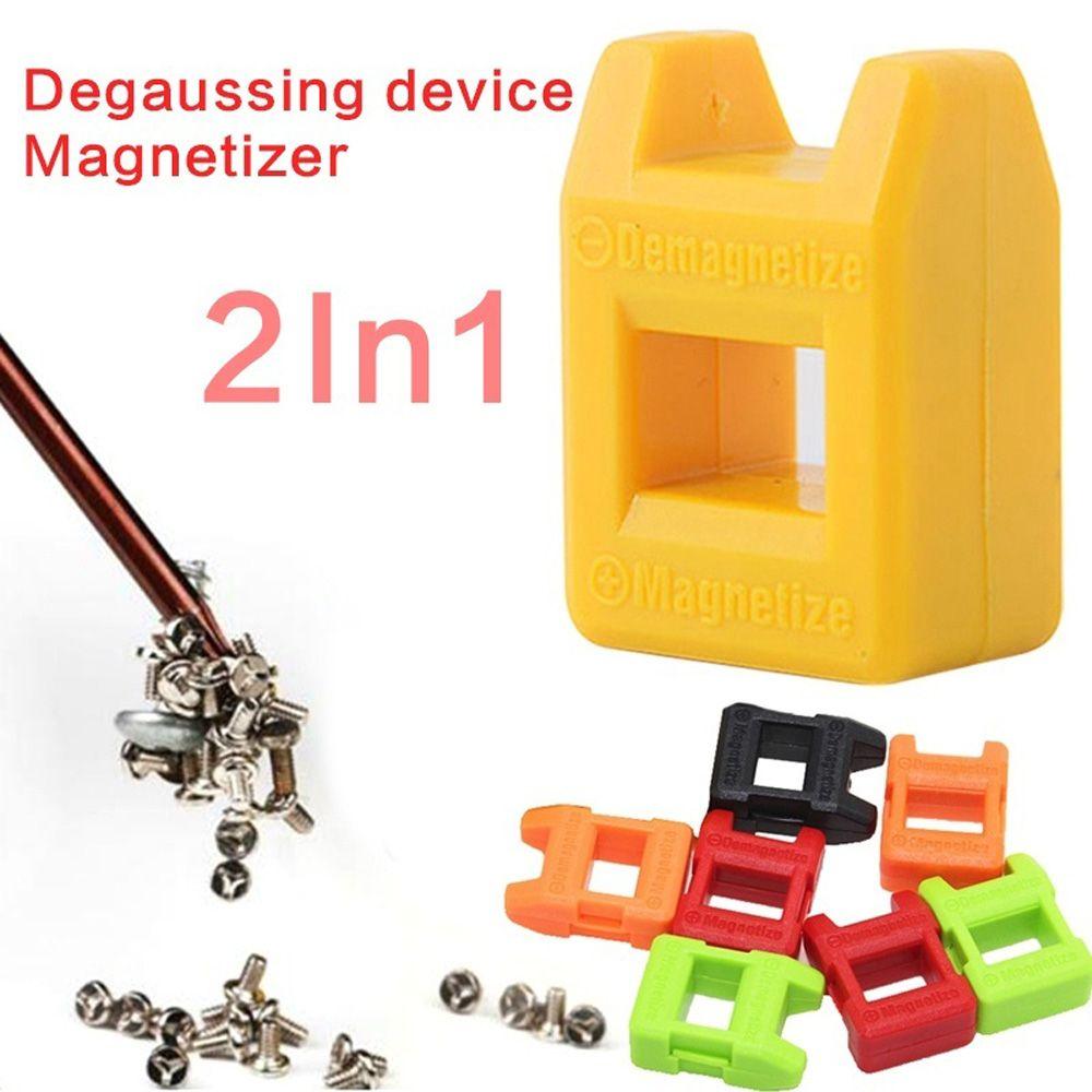 Mini 2 In 1 Universal Magnetic Screw Bit Drill Repair Tools Magnetizer Hand Tool Demagnetizer