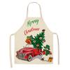 New cartoon Christmas sleeveless printing sleeveless apron home waterproof kitchen dust protection