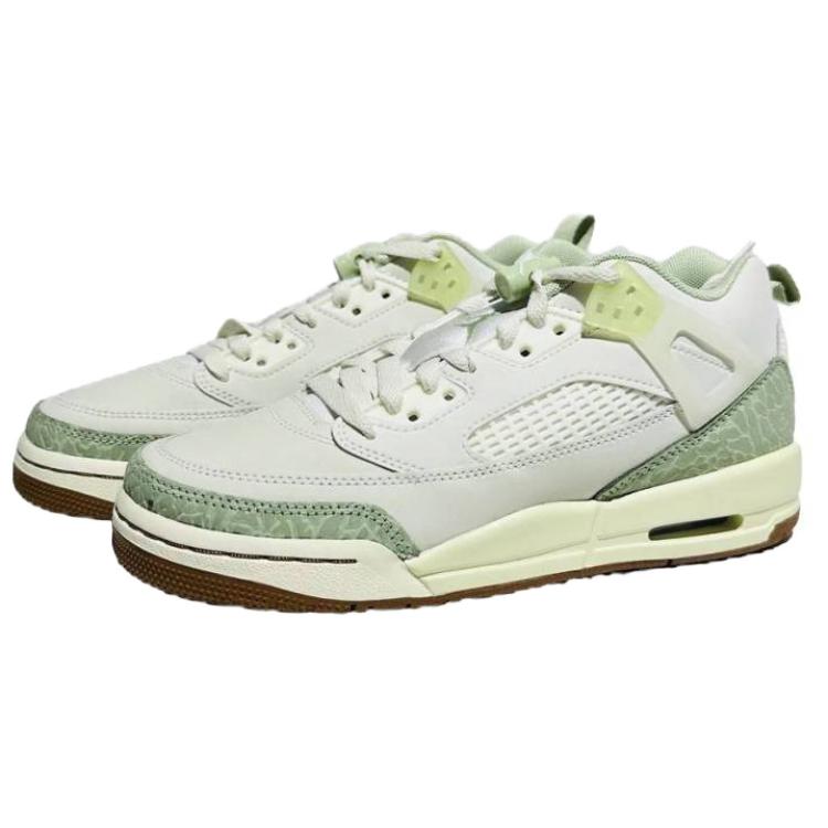 Air Jordan Spizike Low GS Melon Tint Детские кроссовки Зеленый Кокосовое молоко Светло-коричневый HQ1194-131