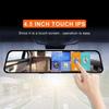 4.5 Inch Touch Screen Driving Recorder Dashboard Camera 1080P DVRs Rearview Mirror Cam Starlight 5MP Video Recorder Night Vision Dash Cam