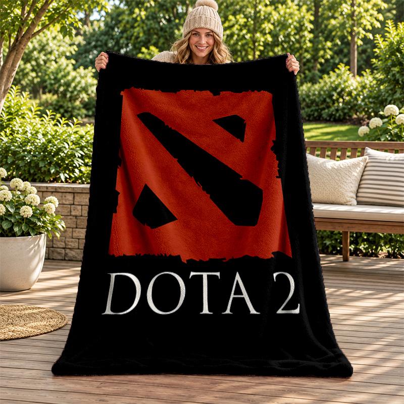 DOTA2 blanket Flannel Blanket Soft Cozy Plush Throw for Sofa Bed Lightweight Home Decoration Gifts for Christmas various holidays