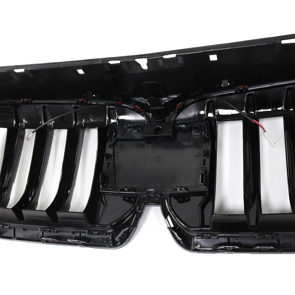 Gloss Black Front Bumper Kidney Grill Grille Compatible for BMW X1 U11 U12 2023-2024
