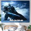 Personalized World of Warcraft Background Tapestry,Custom Name Birthday Party,Multifunctional Wall Decoration for Home Decor,Various Occasions