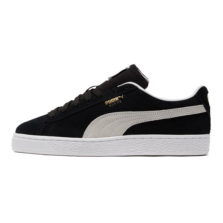 Puma Suede Classic 21 Jr Black White Kids Sneakers 380560-01
