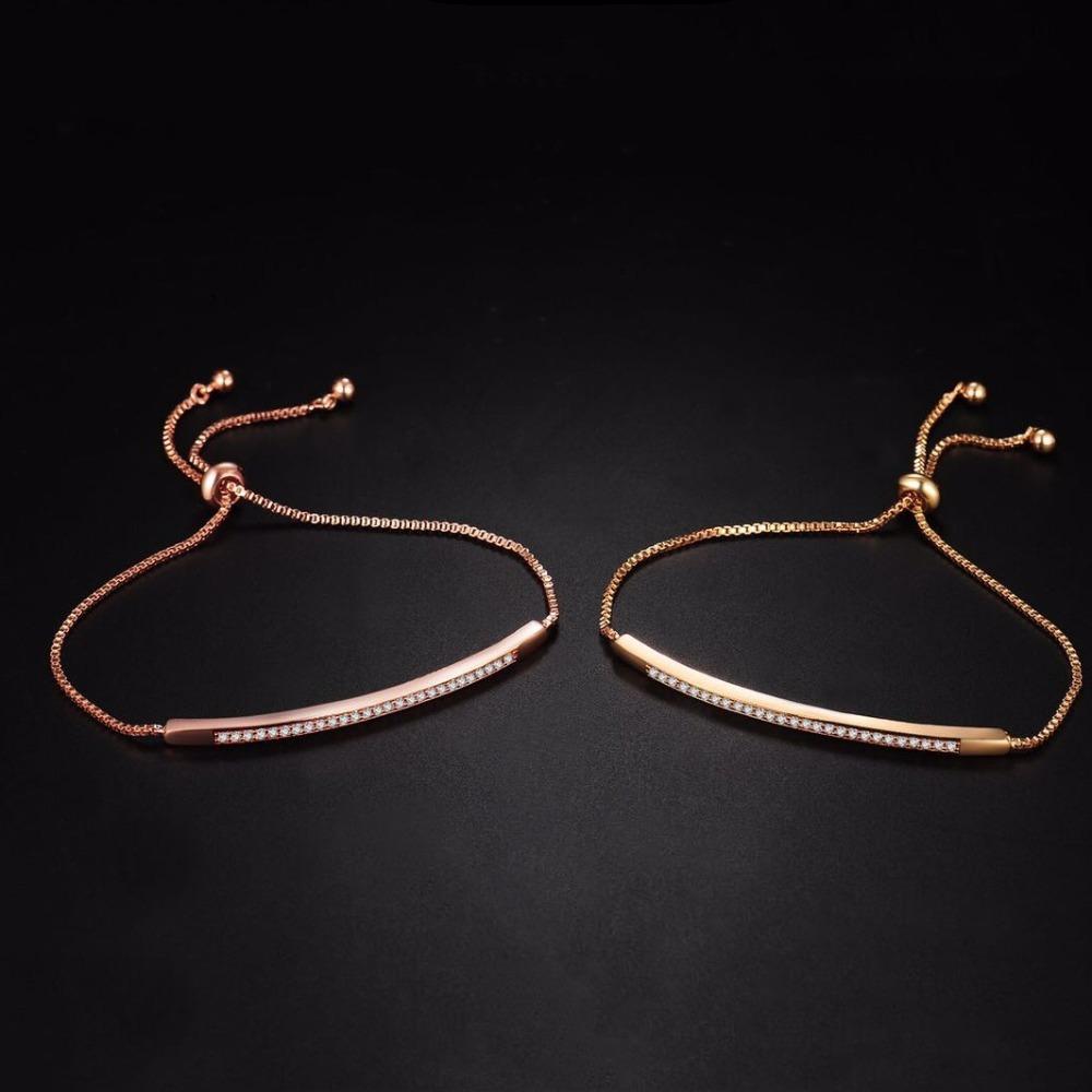 Регулируемый браслет со стразами, простой браслет-манжета из нержавеющей стали, креативный хрустальный браслет, женский