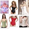 Women's Lace Corset Top Bustier Overbust Lingerie European Style American Sexy Gothic Steampunk Plus Size Brocade Women Halloween Costume Party