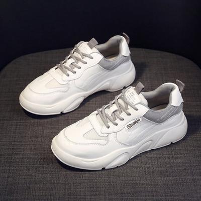 Кроссовки из искусственной кожи на плоской подошве для женщин, весенние маленькие белые туфли, женская вулканизированная обувь, летняя мода, туфли на плоской подошве из коровьей кожи