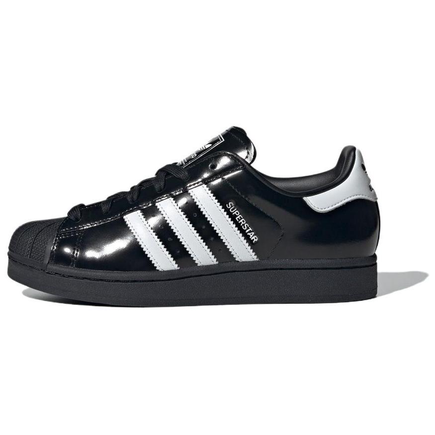 adidas Superstar II Черный Белый Патент (Женский)