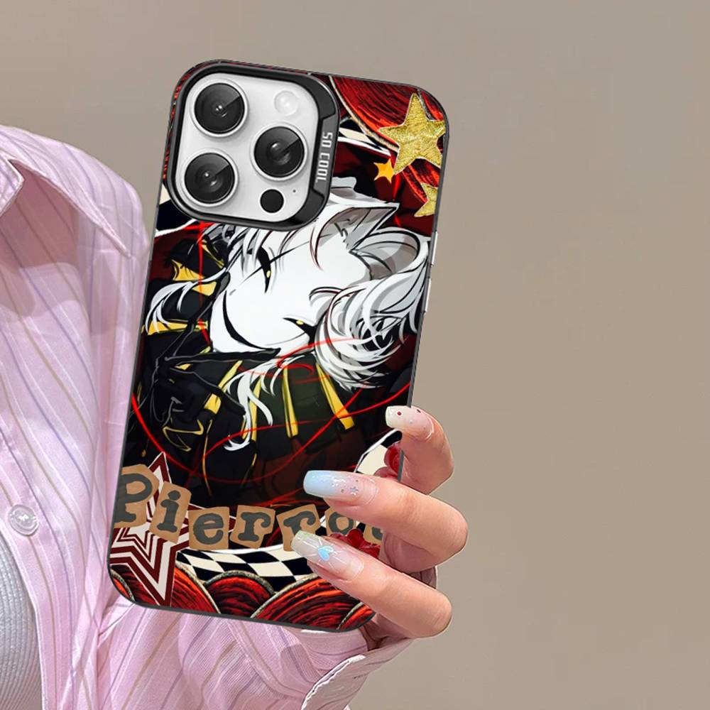 Пьеро Цирк Уродцев Забавная Игра Цветной Чехол Для Телефона Для IPhone 17 16 15 14 13 12 11 Pro Max Plus Матовый Чехол