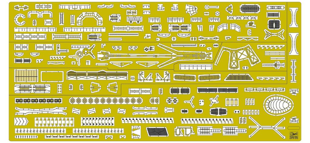 Hasegawa QG38 1/350 Japanese Navy Light Cruiser Agano Shaped Detail Etched Parts Basic B Plastic Model Parts